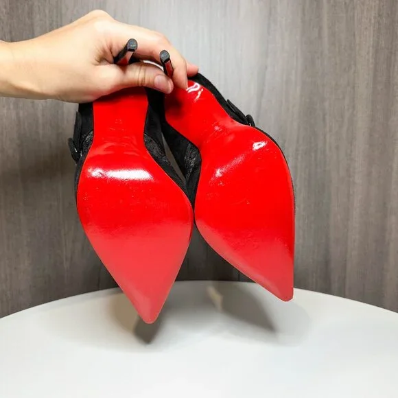 Louboutin Boteboot Suede and Lace Ankle Boots - Picture 8 of 10